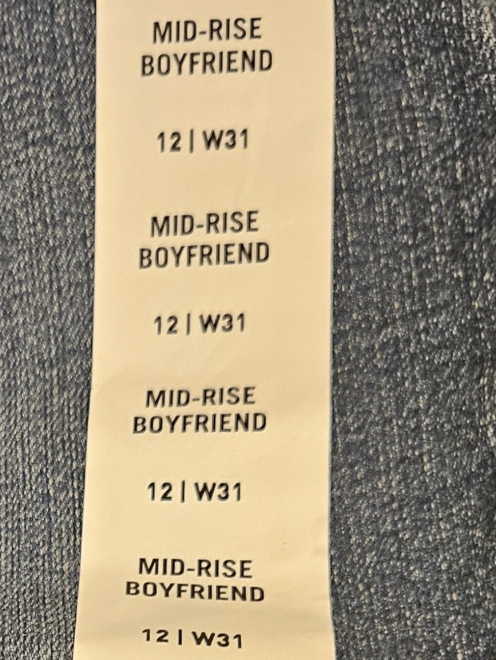 Signature by Levi Strauss Boyfriend Jeans in Dark Blue Wash 12 (31 Waist) - Picture 7 of 7